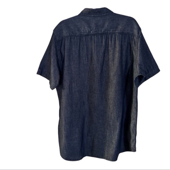 Paper Denim & Cloth Men’s Chambray Button Down Shirt - Picture 4 of 6